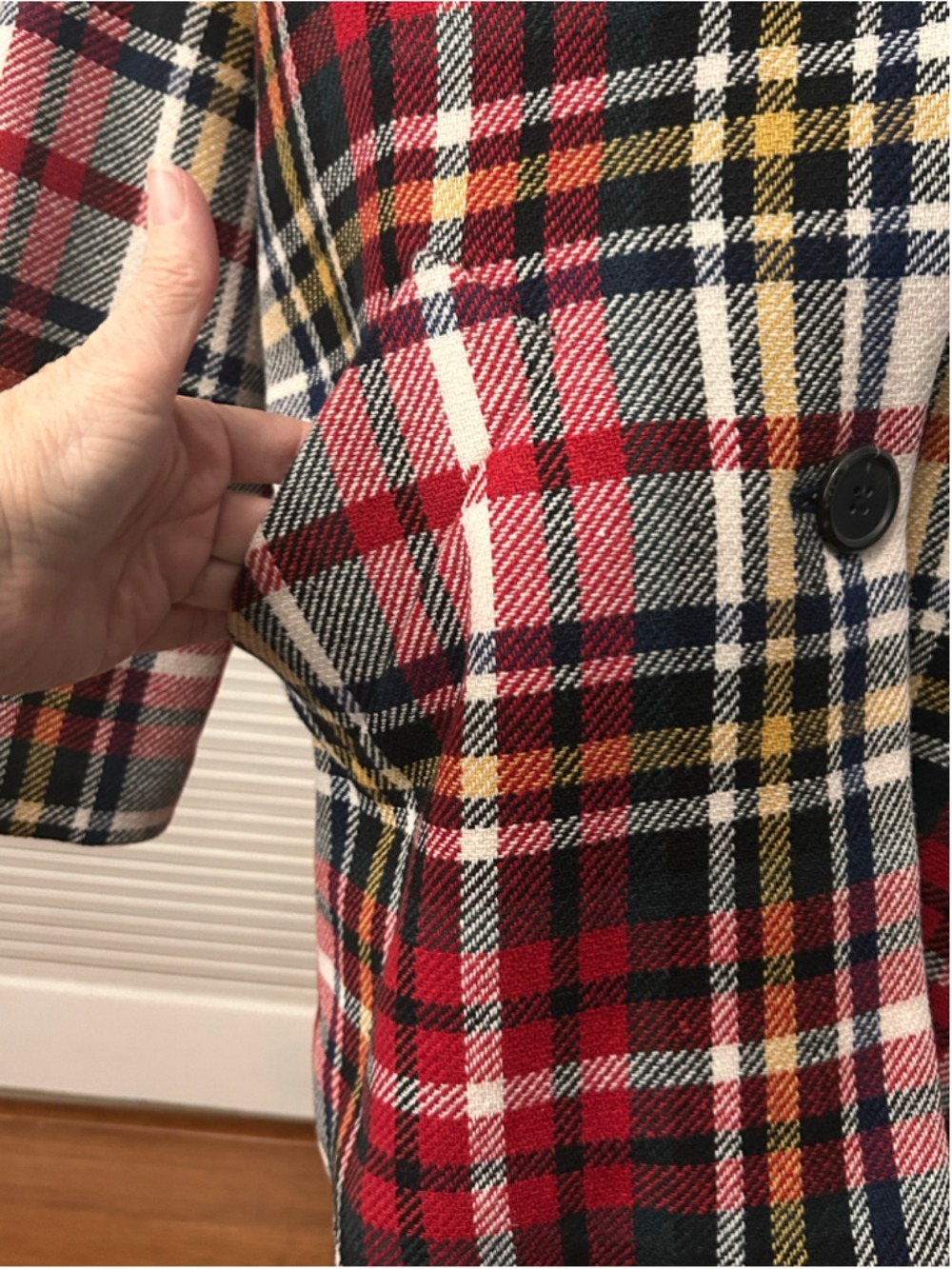 Derek Lam 10 Crosby Plaid Wool Blend Blazer Coat NWT Size 10 $595 - Picture 8 of 13